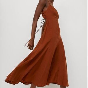 H&M lyocell blend midi dress